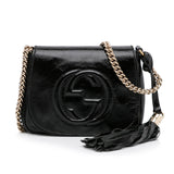 Gucci Patent Soho Flap Crossbody Bag (EIjZmu)