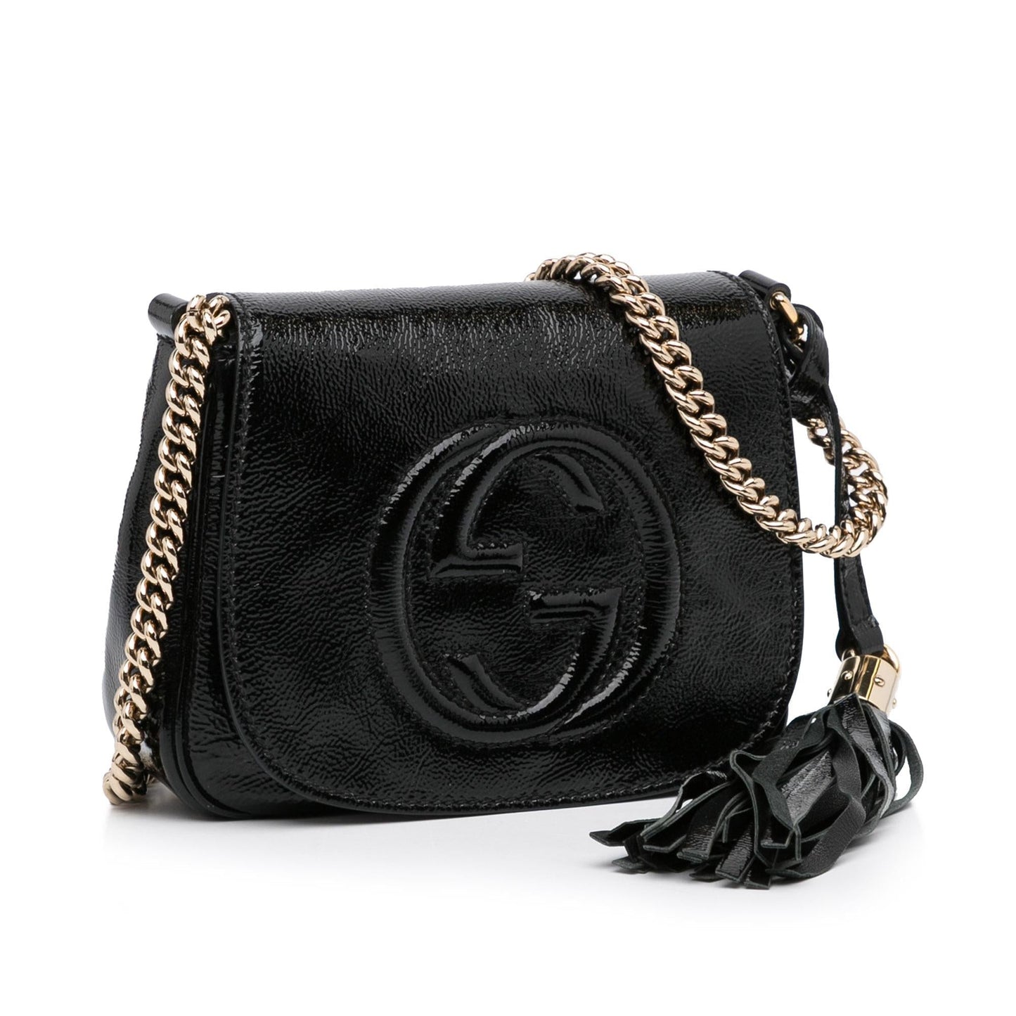 Gucci Patent Soho Flap Crossbody Bag (EIjZmu)