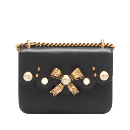 Gucci Peony Chain Leather Crossbody Bag (nU4ADo)