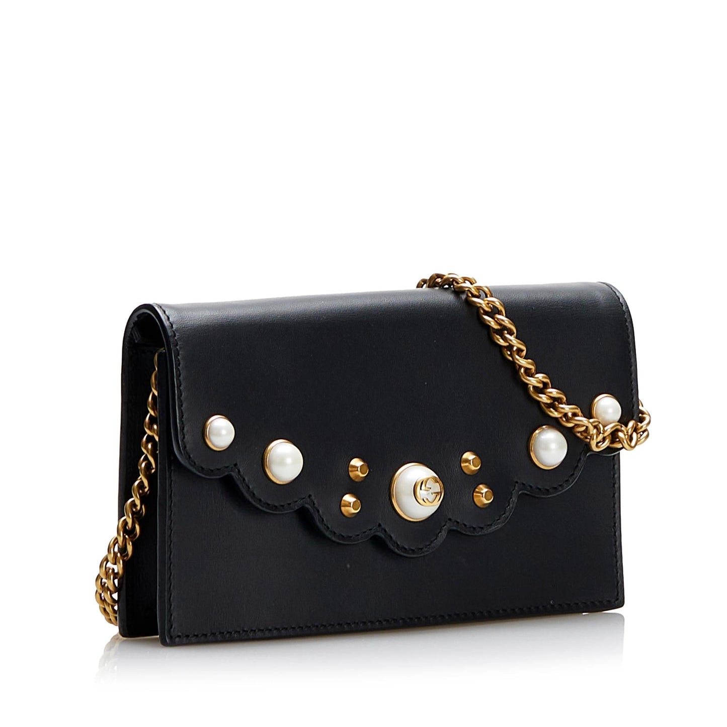 Gucci Peony Pearly Wallet On Chain (rRgoQZ)