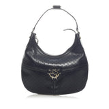 Gucci Perforated Leather Reins Hobo Bag (33309)
