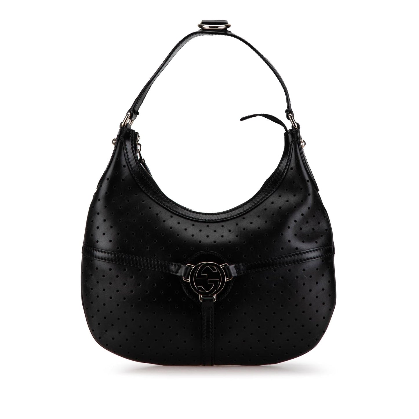 Gucci Perforated Leather Reins Hobo (MnlrPw)