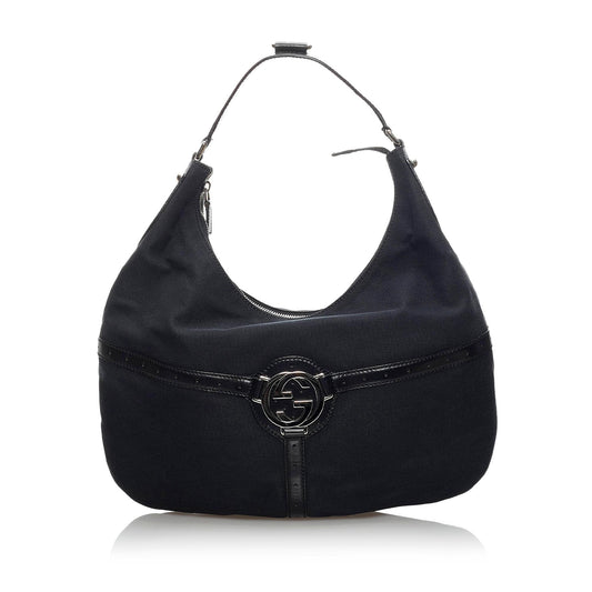 Gucci Reins Canvas Hobo Bag (34229)