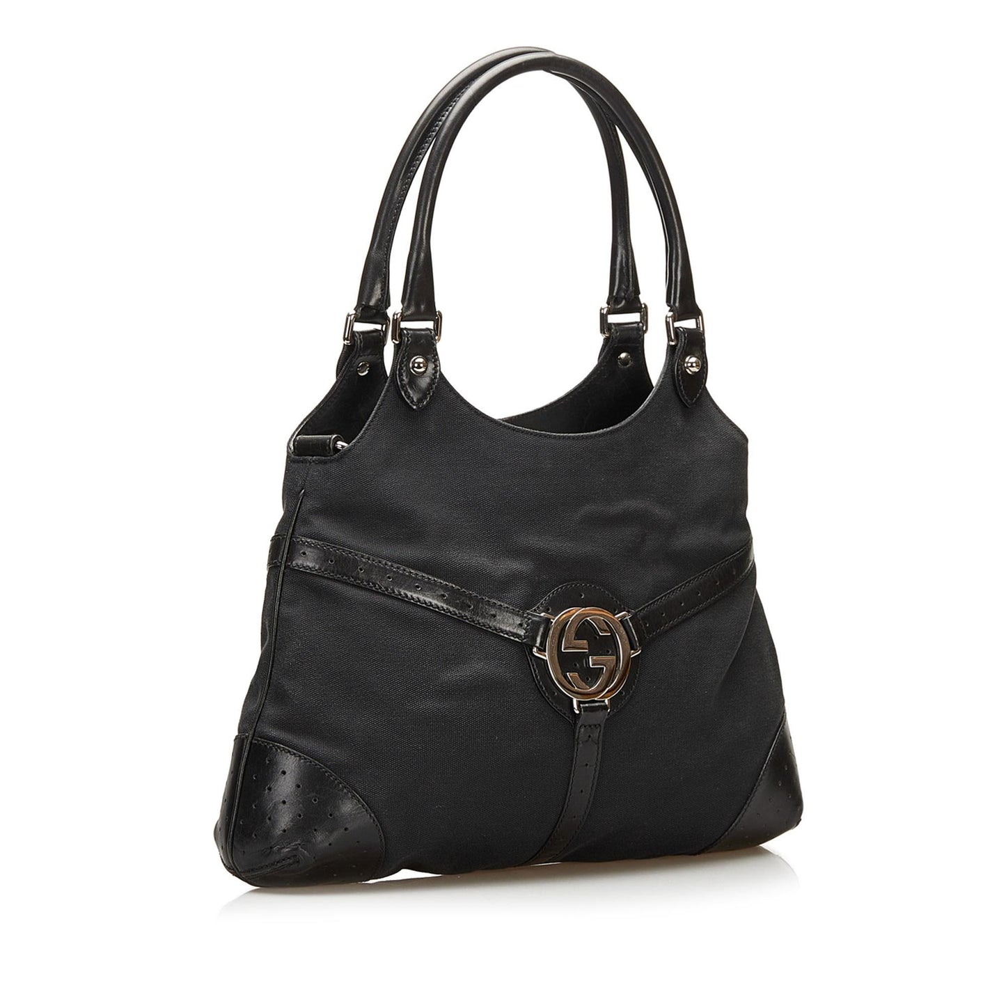 Gucci Reins Canvas Hobo Bag (35581)