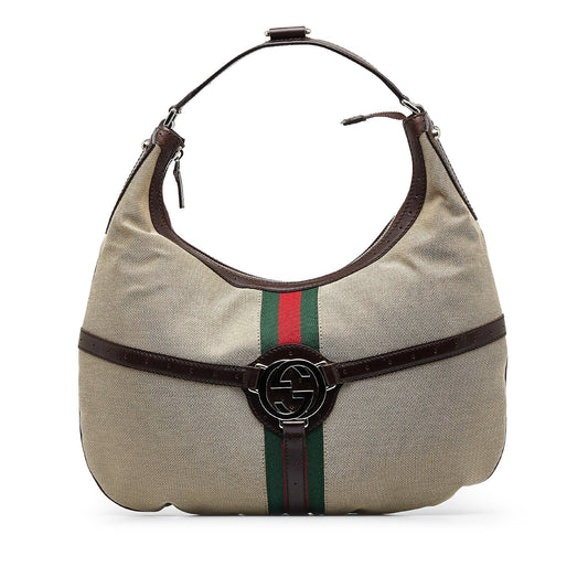 Gucci Reins Web Hobo (jEuXqe)