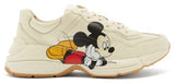 GUCCI X Disney Rhyton Mickey Mo  Leather Trainers