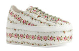 GUCCI Floral Platform Sneakers