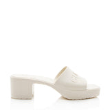 Gucci Rubber Slide Sandals - Size 9 / 39 (SHF-19233)
