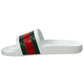 GUCCI MEN'S WEB POOL SLIDES