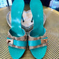 Gucci Monogram Metal Logo Slides