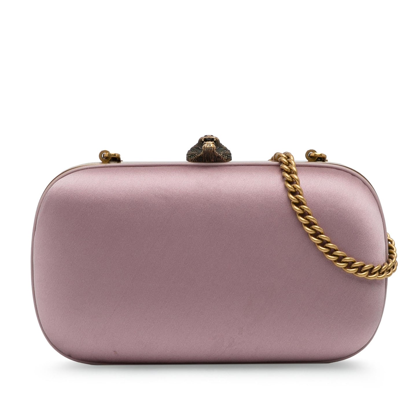 Gucci Satin Animalier Broadway Clutch on Chain (pOhviu)