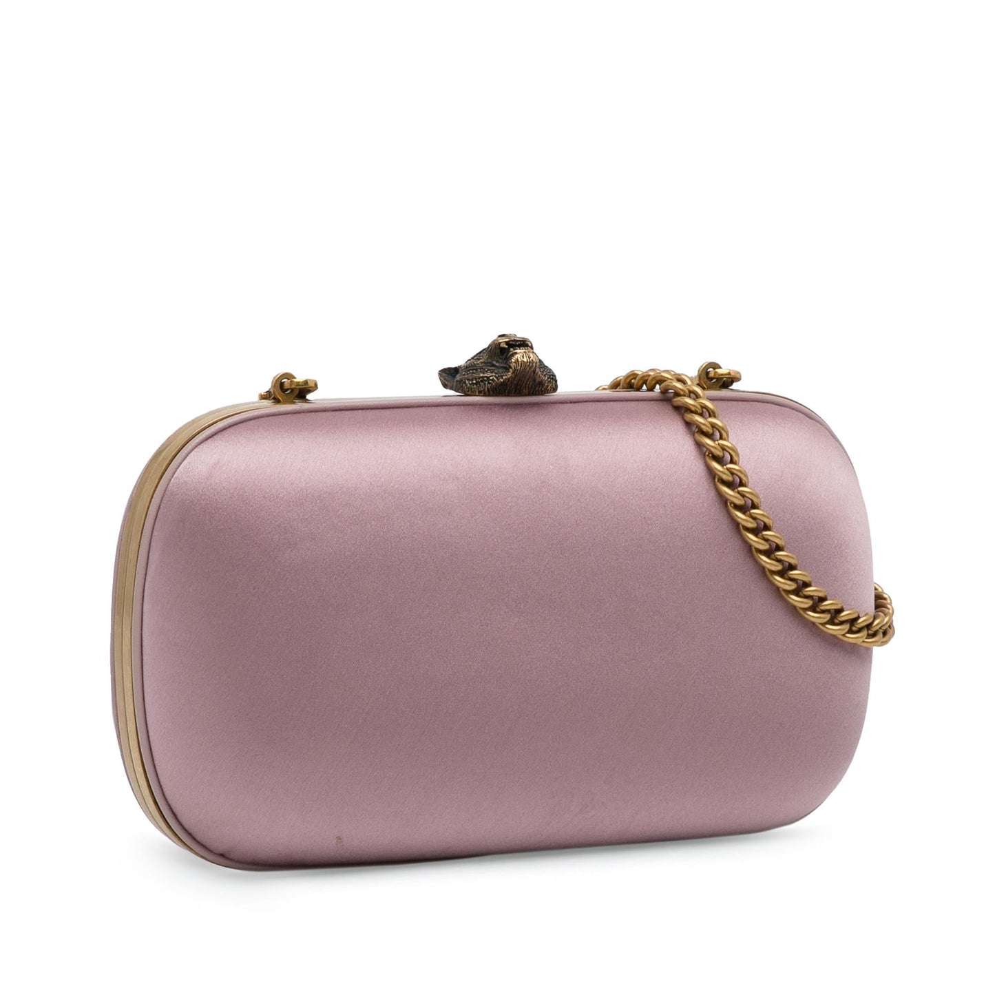 Gucci Satin Animalier Broadway Clutch on Chain (pOhviu)