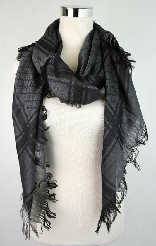 Gucci Shawl Scarf Diamante & GG Print