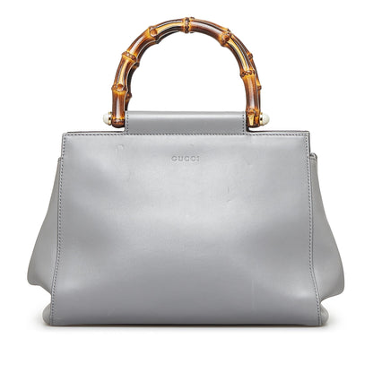 Gucci Small Bamboo Nymphaea Satchel (v3IHLK)