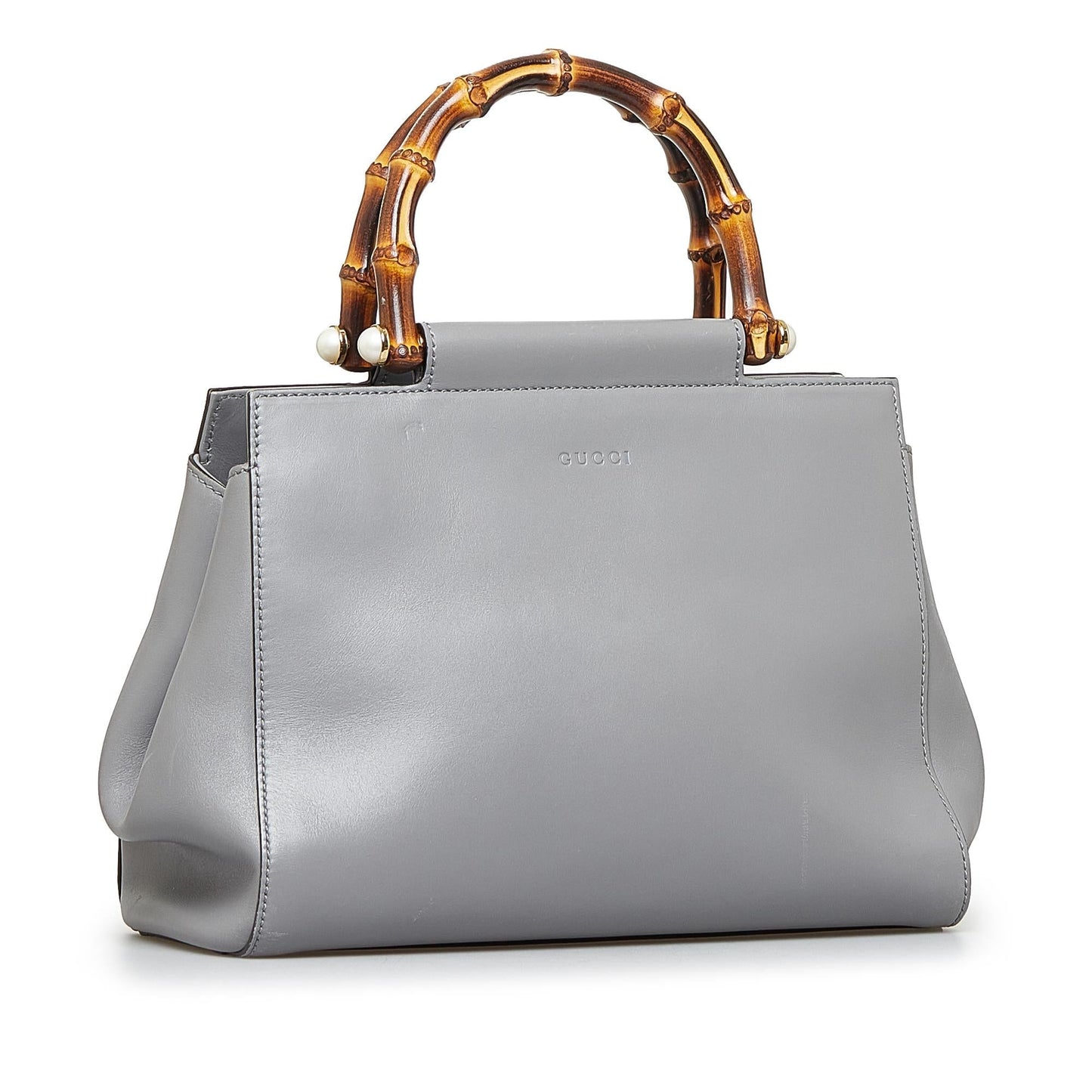 Gucci Small Bamboo Nymphaea Satchel (v3IHLK)