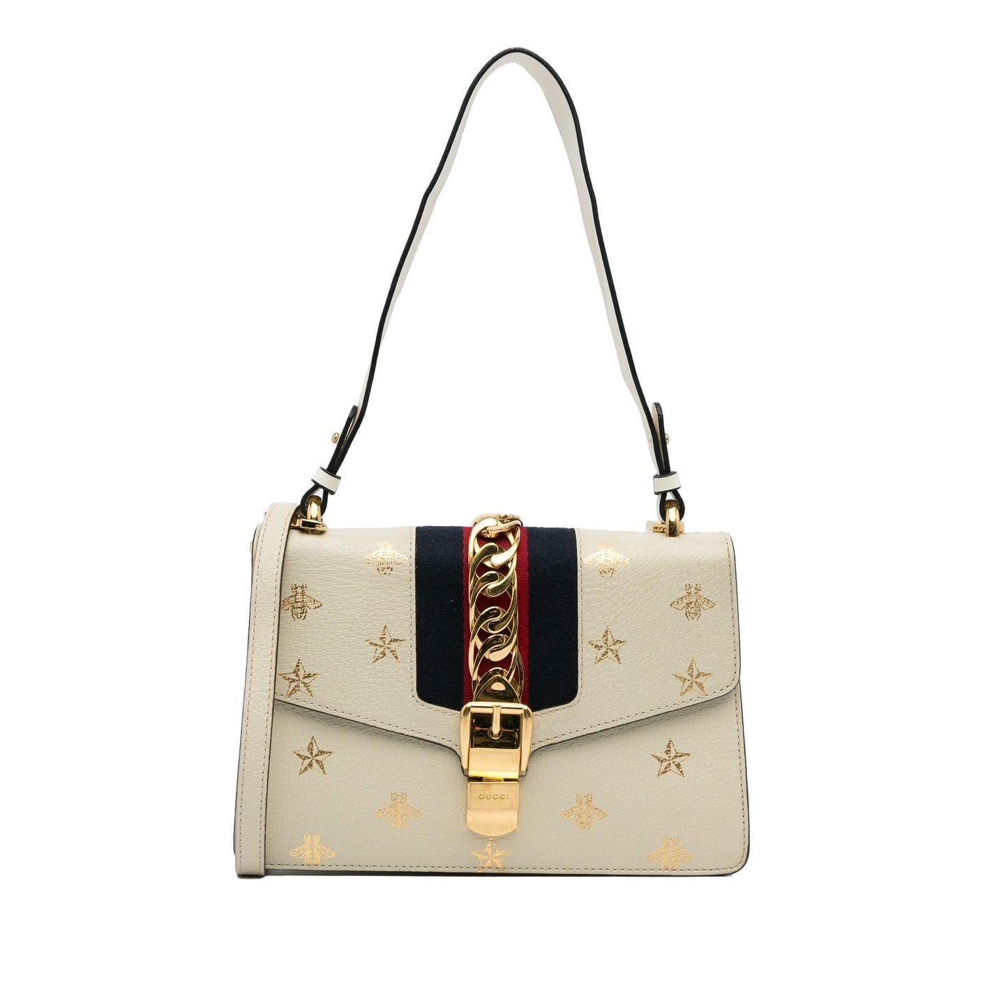 Gucci Small Bee Star Sylvie Satchel (3HcVoI)