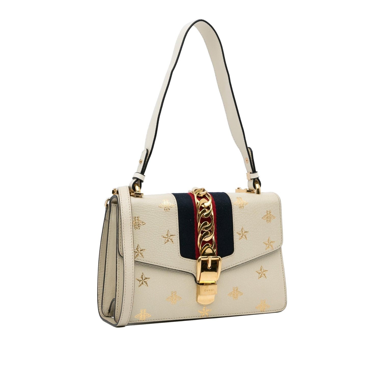 Gucci Small Bee Star Sylvie Satchel (3HcVoI)