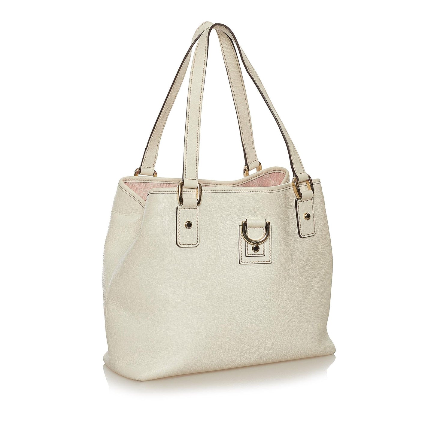 Gucci Small D-Ring Leather Tote Bag (34403)
