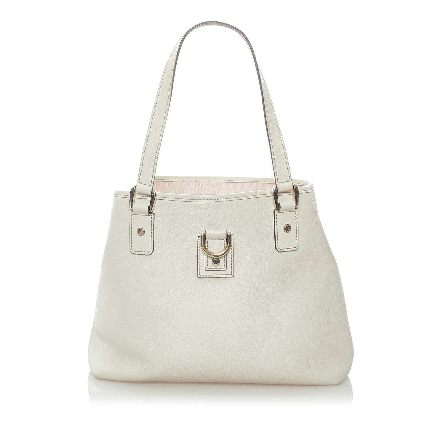Gucci Small D-Ring Leather Tote Bag (37756)