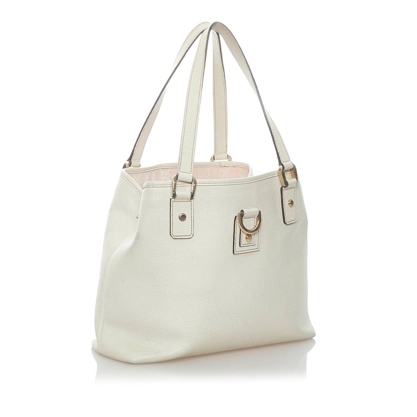 Gucci Small D-Ring Leather Tote Bag (37756)