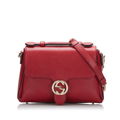 Gucci Small Dollar Calf Interlocking G Satchel (r6v8hg)