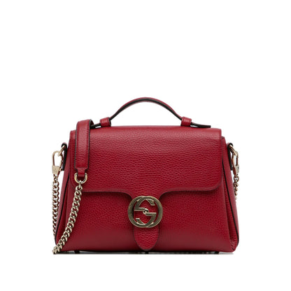 Gucci Small Dollar Calf Interlocking G Satchel (Pgcutx)