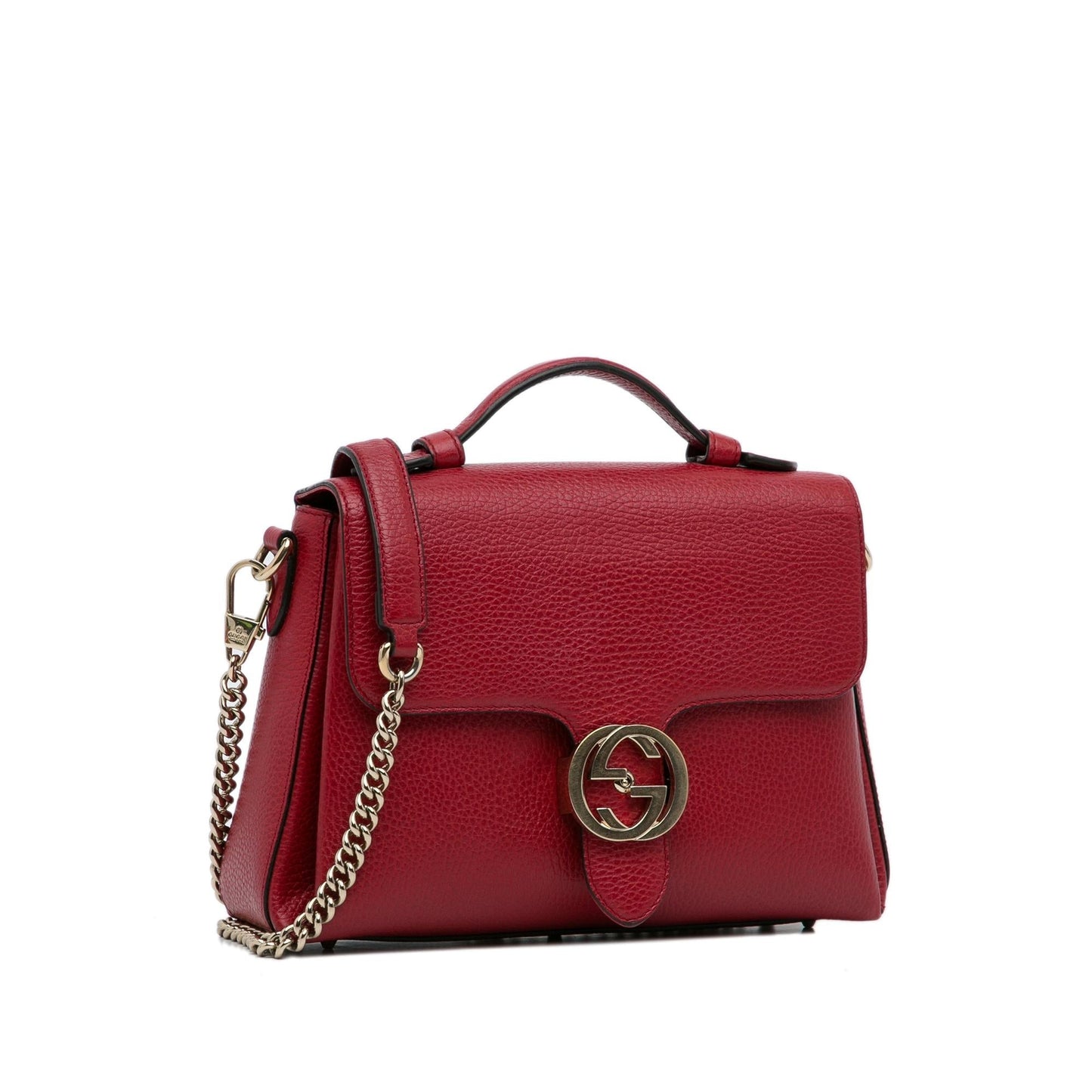Gucci Small Dollar Calf Interlocking G Satchel (Pgcutx)
