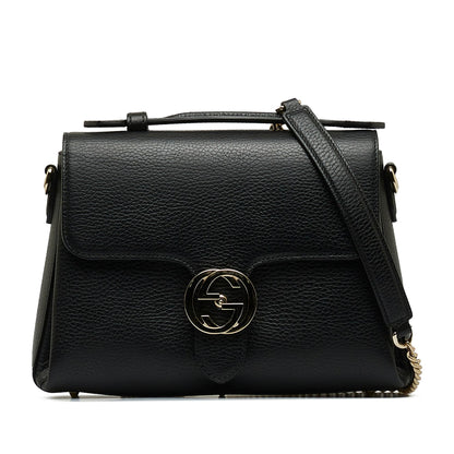 Gucci Small Dollar Calf Interlocking G Satchel (Wq7x11)