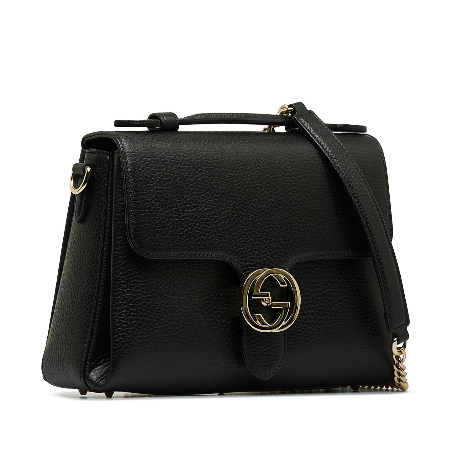 Gucci Small Dollar Calf Interlocking G Satchel (Wq7x11)
