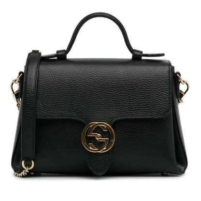 Gucci Small Dollar Calf Interlocking G Satchel (uqc1wk)