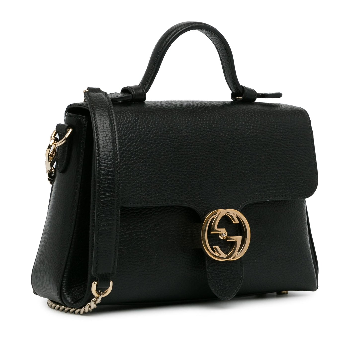 Gucci Small Dollar Calf Interlocking G Satchel (uqc1wk)