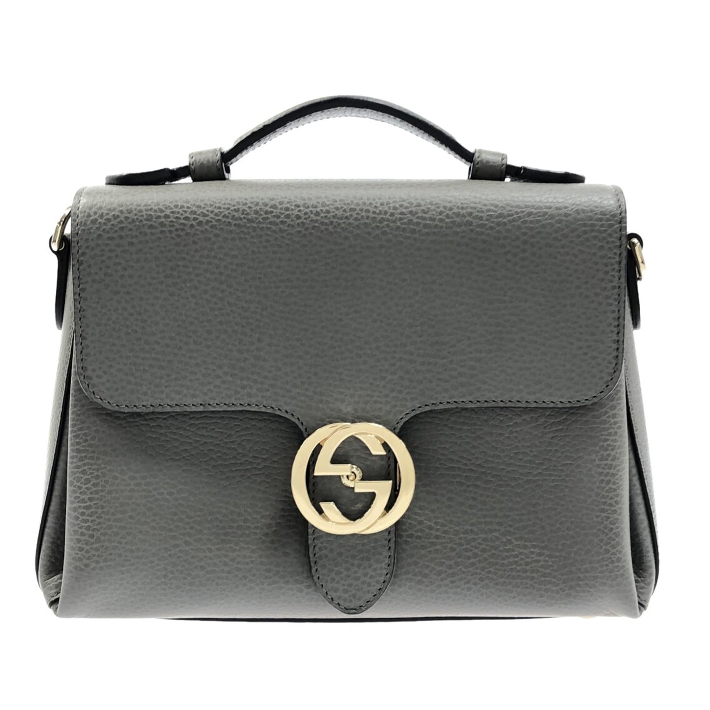 Gucci Small Dollar Calf Interlocking G Top Handle (Ny8Ay8)