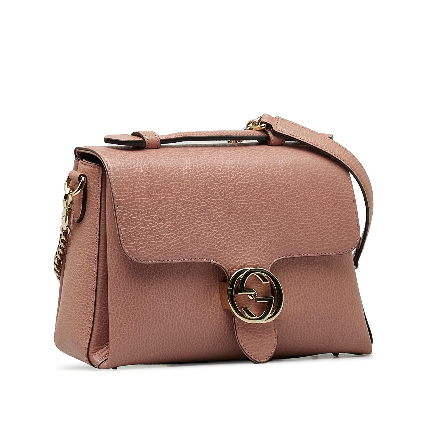 Gucci Small Dollar Calf Interlocking G Top Handle (YOtqPD)