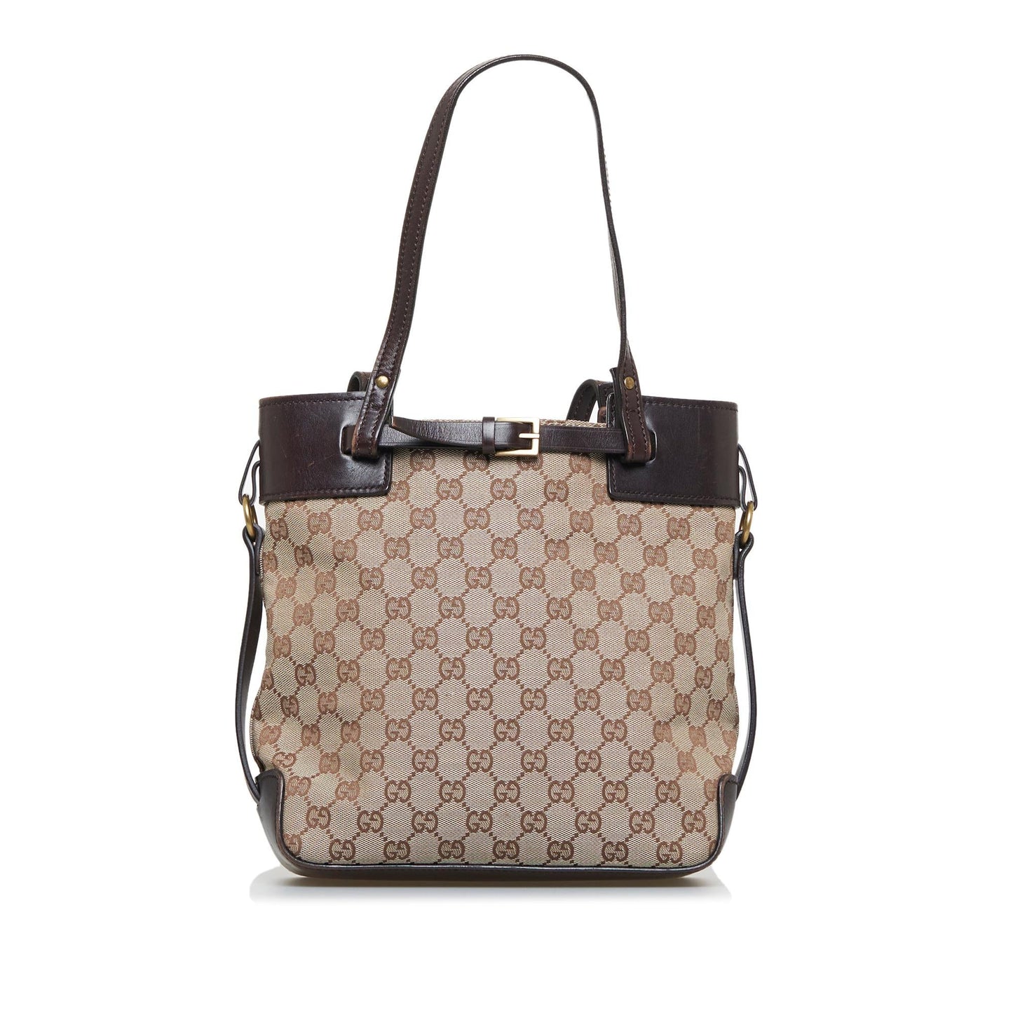 Gucci Small GG Canvas Belt Tote (Ri4jER)