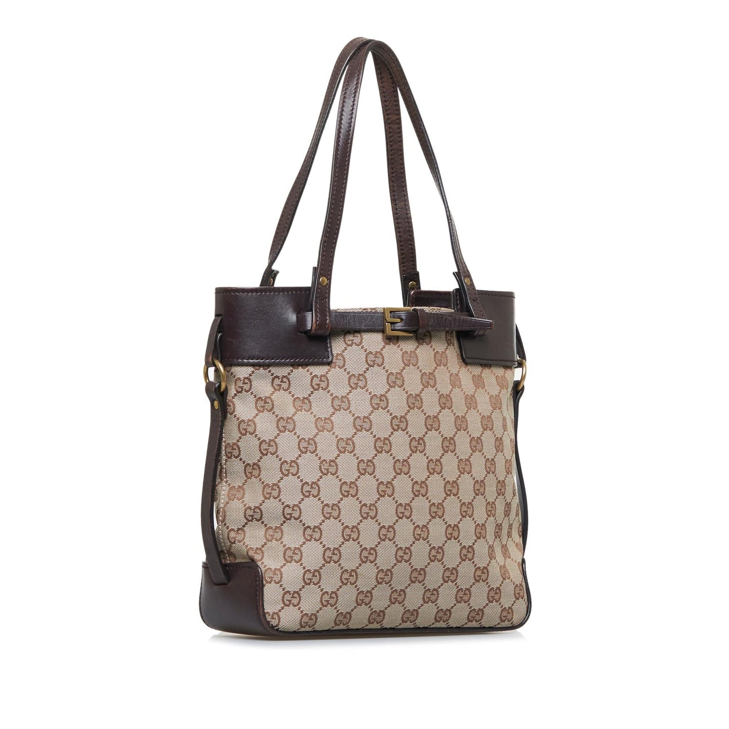 Gucci Small GG Canvas Belt Tote (Ri4jER)