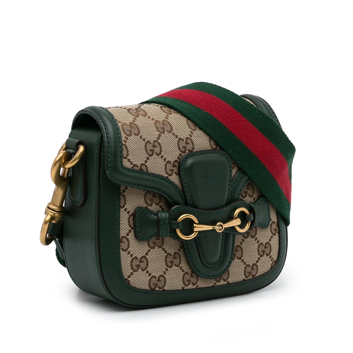Gucci Small GG Canvas Lady Web Crossbody (JoFLho)