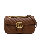 Gucci Small GG Marmont Diagonal Shoulder Bag (pZxZ1I)