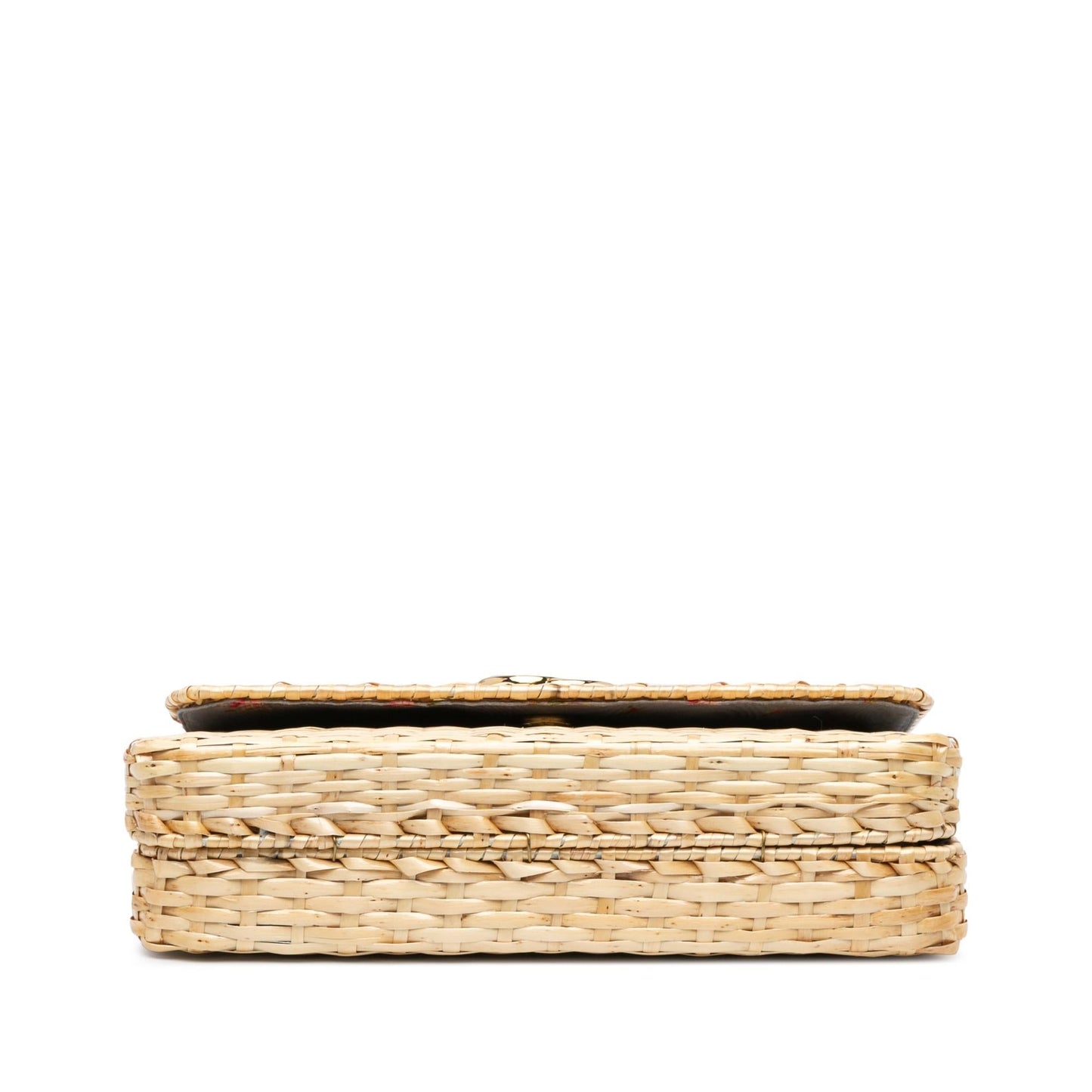 Gucci Small GG Marmont Glazed Wicker Flap (kgHeVf)