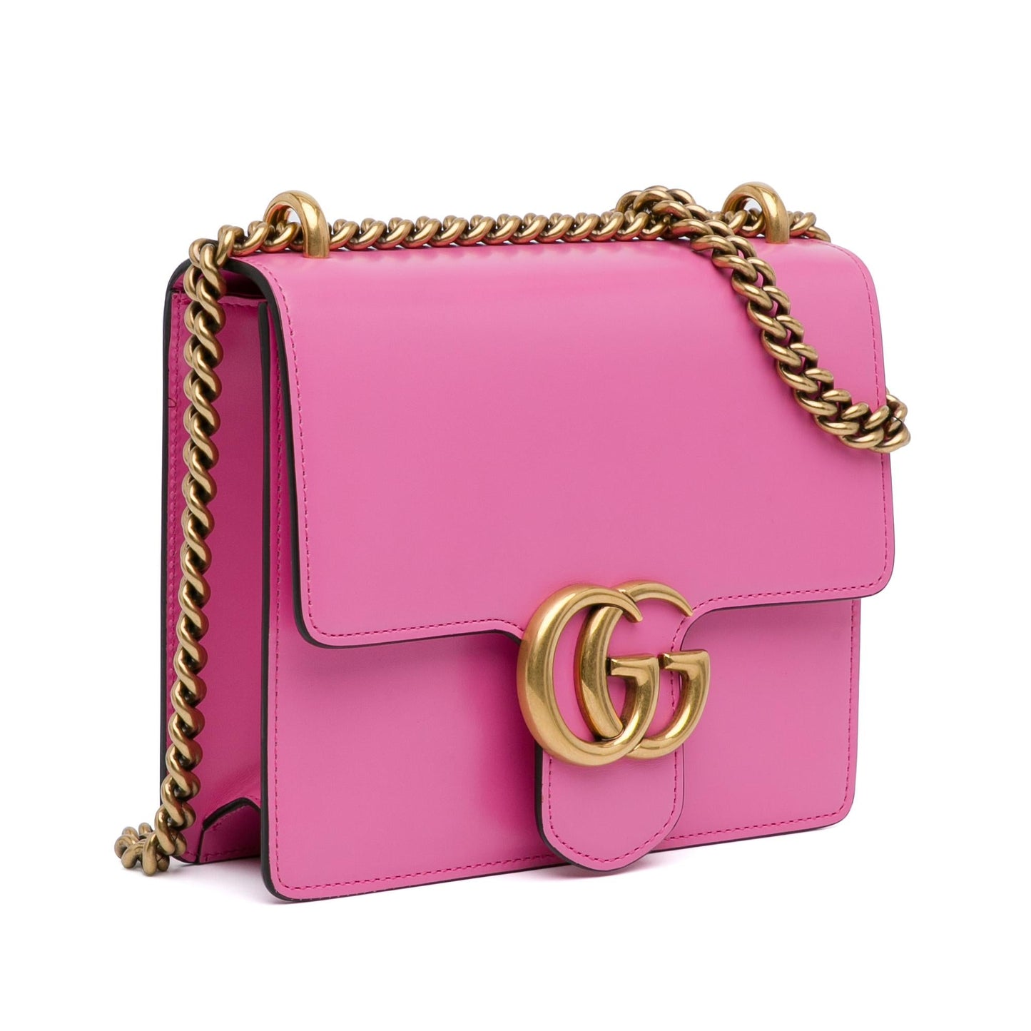 Gucci Small GG Marmont Leather Chain Flap (4r4Jd4)