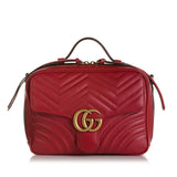 Gucci Small GG Marmont Matelasse Top Handle (35272)