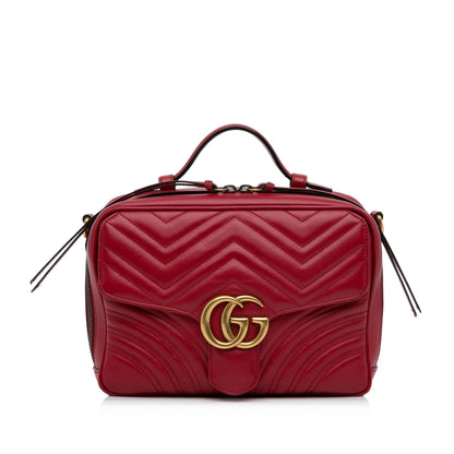 Gucci Small GG Marmont Matelasse Top Handle (hNCArE)