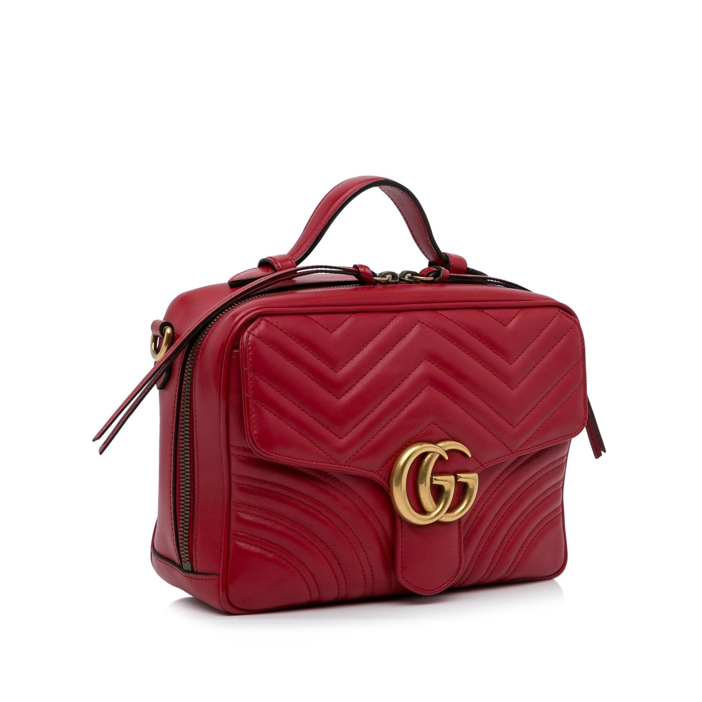Gucci Small GG Marmont Matelasse Top Handle (hNCArE)