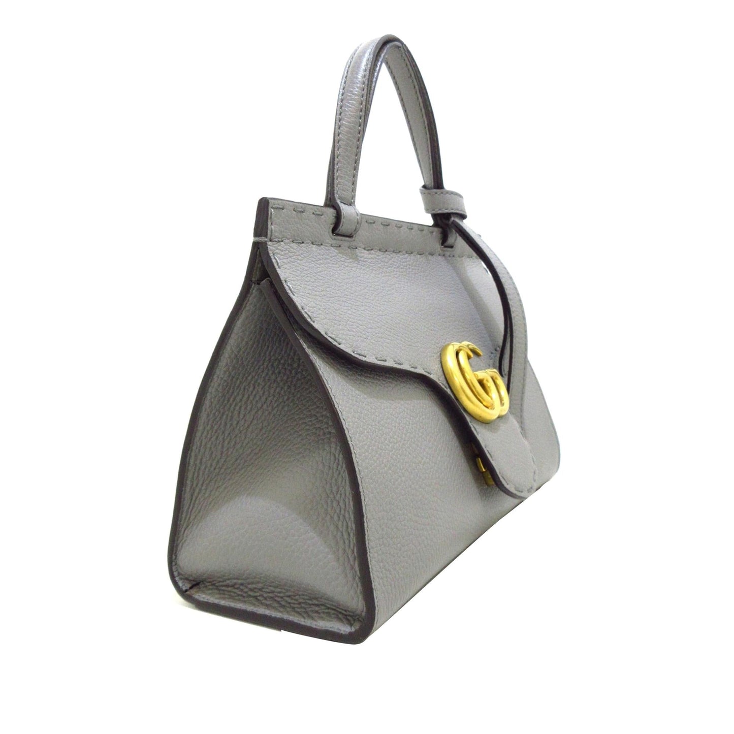 Gucci Small GG Marmont Top Handle Satchel (Raao4V)