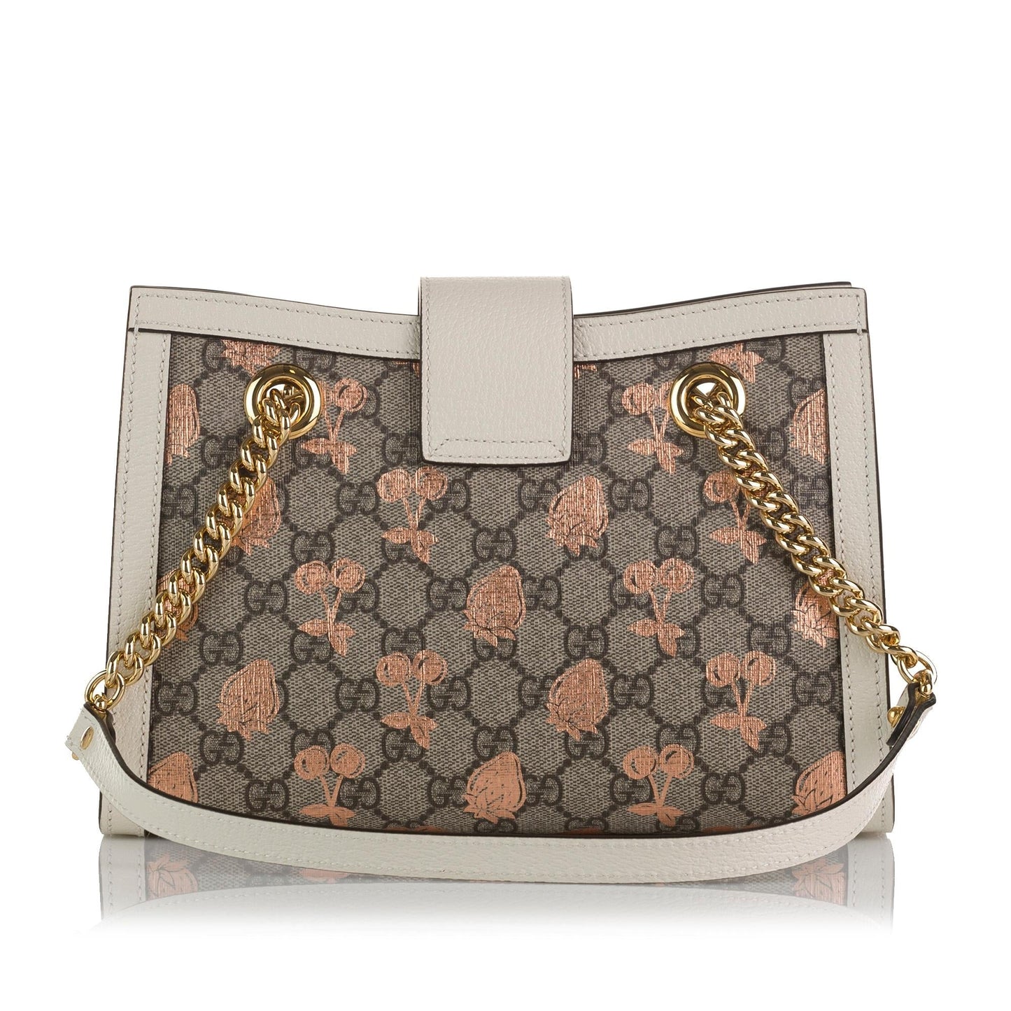 Gucci Small GG Supreme Berry Padlock Tote (pt4iss)