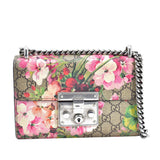 Gucci Small GG Supreme Blooms Padlock Crossbody (uGapP0)