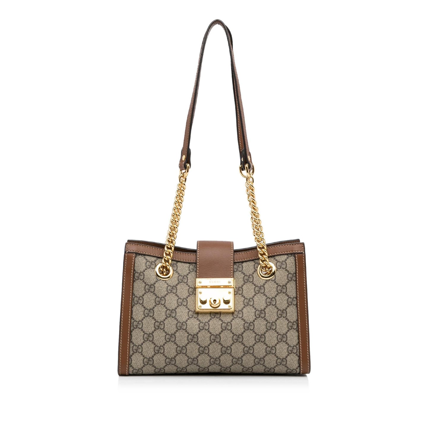 Gucci Small GG Supreme Padlock Tote (Sftv9N)