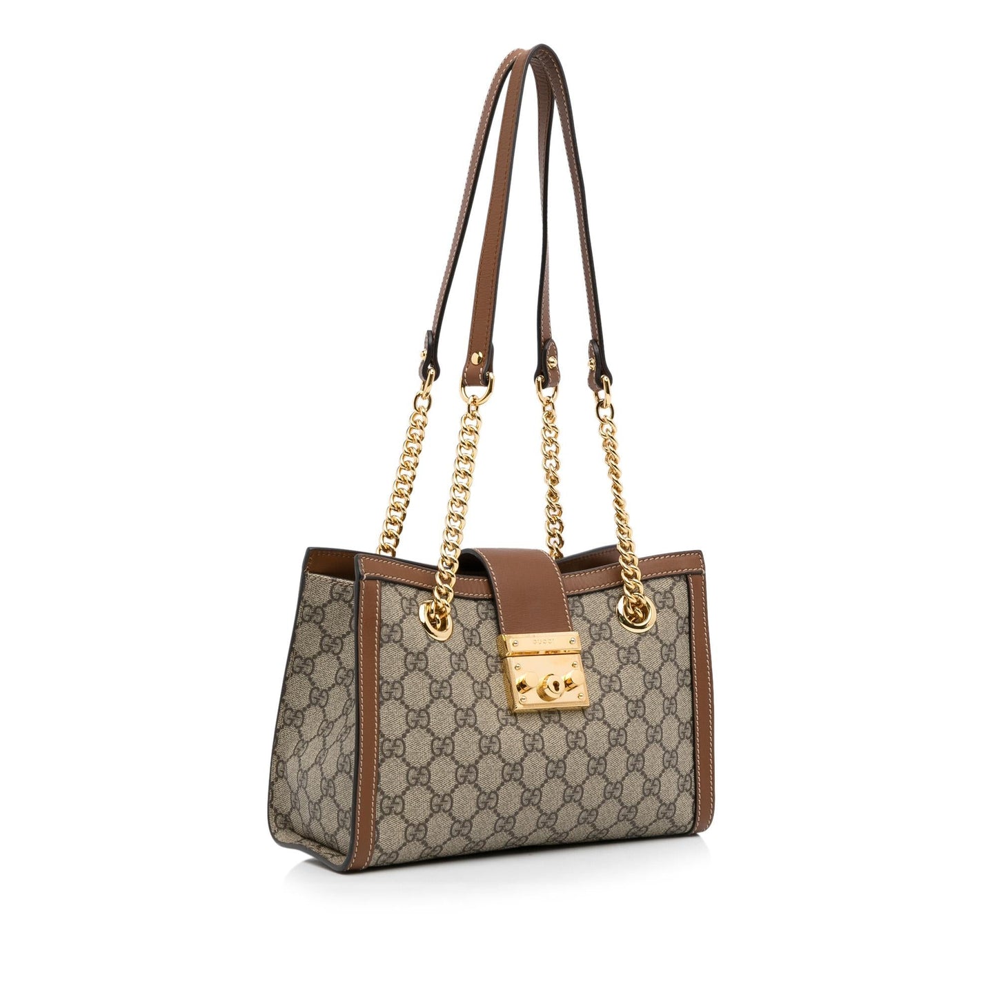 Gucci Small GG Supreme Padlock Tote (Sftv9N)