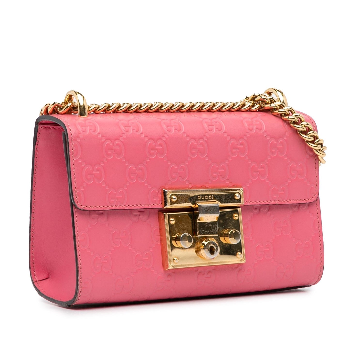 Gucci Small Guccissima Padlock Crossbody Bag (1P2MX2)