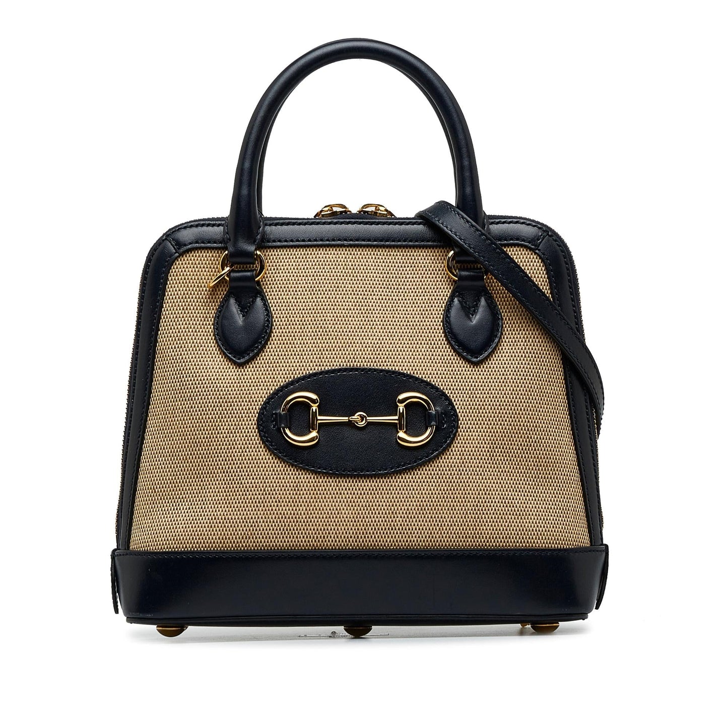 Gucci Small Horsebit 1955 Canvas Top Handle (QIxwtd)
