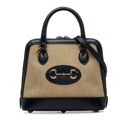 Gucci Small Horsebit 1955 Canvas Top Handle (QIxwtd)